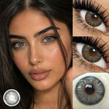 1 Pair Breeze & Chagall Series Colored Contact Lenses Natural Brown Pupils Eyes Contact lenses Gray Soft Contacts 14.20mm