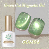 BORN PRETTY 10ml Black Glass Cat Magnetic Gel Nail Polish Ultra Shine Gold Silver Glitter Soak Off UV LED Gel Nail Art Varnish