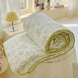 2025 Summer 2 Gauze Blanket AClass Jacquard Kids AirCon Quilt  Machine Washable Lightweight Summer Bedding Gift Set