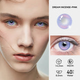1 Pair Myopia Fashion Lens Prescription Colored Contact Lenses Beauty Pupils Purple Eye Lenses Blue Eye Color Lenses