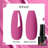 7ml Rubber Base Nail Gel Polish Nude Milky White DIY Nail Art Soak Off Gel Polish Semi Permanent Painting UV Vernis