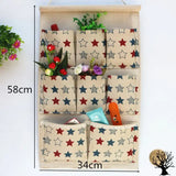 Home Storage & Organization Multilayer Fabric Hanging Storage Bag for Door Wall Wardrobe Dormitory Creative Organizer
