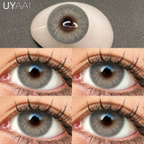 New 1 Pair Colorful Contact Lenses for Eyes Fashion Natura Gray Eye Contacts Blue Eye Lenses Green Lenses Yearly