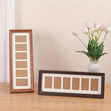 Desktop Display Frame for Multiple Photos and Cards 6-Cardboard Photo Frame Rectangular Polaroid Display Stand Home Office Decor