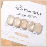 Wine Red Jelly Gel Nail Polish Glitter Nude Translucent Quick Extension Gel Semi Permanent Varnish UV Gel Nail Art 1