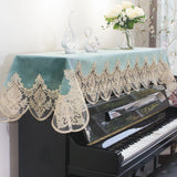 Japanese Sle Semi-Cover Piano Dust Cover Cloth Bench Cover Lightweight Luxury Lace Piano Lid Curtain Home Fabric Protection