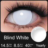 Yearly Use Halleoween Contact Lenses For Cosplay Color Contact Lenses White Contacts Lenses For Makeup White Mesh Lens