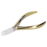 Stainless Steel Model D-501 Cuticle Nippers Gold Color Non-Slip Handle Professional Nail Cuticle Trimmer D-501 Model