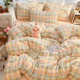 New Student Season Item Quilt Cover  A Fresh and Oxygen-rich Double-layer Gauze Printed Duvet Cover Skin-friendly Bedding