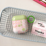 spring lovely color oil painting love heart flower silicone earphone case for apple airpods 1 2 3 4 pro 2 soft protection cover