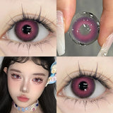 Cosplay Contact Lenses for Eyes Colored Pupils Pink Lenses Natural Fashion Contact Lenses Red Contacts Cosmetics 2pcs