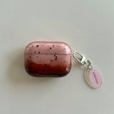 Pink Brown Gradient Transparent Splashing Ink Design Soft Cover Case for Airpods 1/2/3/4 Pro 2nd Fashion Simplicity Style Coque