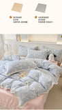Princess Style Print Bedding Sets Ruffle Lace Bow Quilt Cover Romantic Bedclothes Home Decor Woman Girl Bedroom Duvet Cover 4pcs