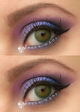 1 Pair Vibrant Gray Blue Green Color Contact Lenses Yearly Soft Contacts Beauty Lens for Dark Eyes Makeup