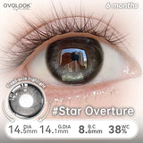 2PCS Fixed-Axis Lens Half Year Mango Crush Ice Contact Lenses Glow Highlight Brown For  Makeup For Women