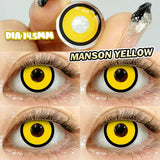 Anime Cosplay Colored Contact Lenses Yearly Disposable 1 Pair Violet Cute Big Eyes Soft Lenses for Cos Party Makeup