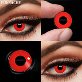 Cosplay White Contact Lenses for Eyes Anime Role Playing Lens Halloween Cosplay Black Contacts Yearly Cosmetics Pupils