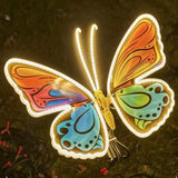 40cm 60cm of LED Outdoor Simulation Dynamic Static Butterfly Lights Holiday Party Decorations Butterflies Dynamic Insect Lights