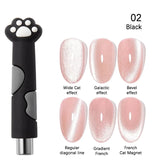 10ml Imperial Green Cat Magnetic Gel Nail Polish Spring Summer Sparkling Glass Bead Soak Off Christmas Decoration