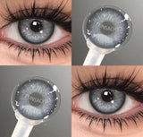 1 pair Fashion Makeup Beauty Contacts Lenses Soft Yearly Blue Green Contacts Eyes Color Lenses Colored Soft Lens Pupils
