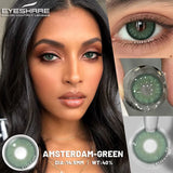 1 Pair Brown Contact Lenses for Eye Natural Beauty-health Colored Lenses Gray Pupils Cosmetics Blue Lenses Yearly Use