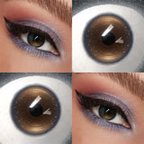 Colored Contact Lenses Lalens Firefly Brown Blue Disc Color Contacts Eye Lens Eyes Half Year 2Pcs