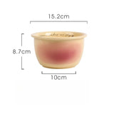 Powder Blusher Gradient Tableware Ins Style Household Gift Giving Creativity High Color Tableware Bowl