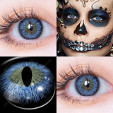 1 Pair(2pcs) Cosplay Color Contact Lenses for Eyes Yellow Contact Lenses Cosplay Anime Color Lens Eyes