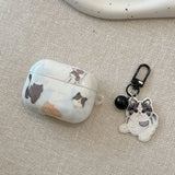 Cartoon Lovely Black White Cat Smooth Silicone Protection Case for AirPods Pro 2 for AirPods 1 2 3 4 Headset Cover Cute Pendant