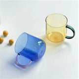 Floriddle Borosilicate Mug Glass Mug Heat-resistant Glass Cup Drinkware Tea Juice Milk Cup Coffee Mug Home Water Glasses