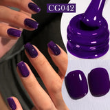 10ml Purple Red Series Gel Nail Polish Winter Dark Purple Nail Art Varnish Semi Permanent Soak Off UV LED Gel