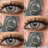1 Pair Blue Colored Contact Lenses Natural Pupils Eyes Soft lenses Soft Contacts 14.20mm