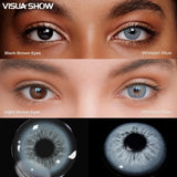 Brown Colored Contact Lenses, Yearly Disposable 14.2mm Small Pupil