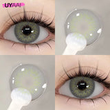 2pcs Color Contact Lenses Brown Color Lens Baby Blue Eyes Beauty Pupils Cosmetic Makeup Green Contacts Gray Lenses Yearly