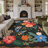Retro Floral Living Room Carpet Large Area Light Luxury Bedroom Rug Thicken Plush Fashion Advanced Coffee Table Mats Alfombra 러그