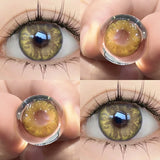 1Pair Color Contact Lens Blue Pupils High Quality Cosmetic Gray  Green Degrees Lenses Makeup Brown Eye