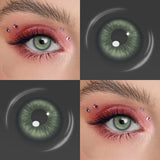 Colored Contact Lenses Brown Soft Beauty Cosmetic Lens 1 Pair Yearly Disposable Natural Eyes Makeup Color Contacts