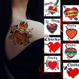 8 Sheets Halloween Realistic Black Widow Tarantula Spider Temporary Tattoo Sticker For Adult Hand, Waterproof Durable Fake Tatoo