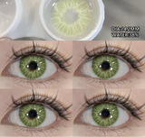 1 Pair Colored Green Contact Lenses for Eyes Korean Natural Brown Lenses Gray Pupils Beautiful Makeup Cosmetics Yearly