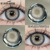 1 Pair Fashion Colored Contact Lenses Popular Natural Gray Brown Beauty Pupils Blue Eyes Lens Yearly Blue Eyes Contact