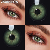 Colored Contact Lenses Brown Soft Beauty Cosmetic Lens 1 Pair Yearly Disposable Natural Eyes Makeup Color Contacts