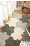 Ins Style Living Room Bedside Keep Warm Carpet Modern Minimalist Splicing Plush Floor Mats Home Bedroom Puzzle Climbing Pads