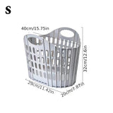 1PC Collapsible Laundry Hamper Basket, Foldable, Portable for Home & Bathroom, Durable Fabric, Space Saving Clothes Organizer