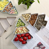 Christmas Tree Fruit Bowl Home Snack Plate Plastic Candy Dish Melon Seeds Dried Fruit Box Lazy Snack Box