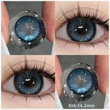 1 Pair(2pcs) Myopia Contact Lenses for Eyes Pupils Prescription Lenses With Diopters Fashion Blue Green Eye Color Lenses