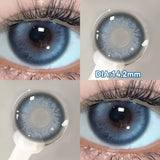 (2pcs)1Pair Myopia Color Contact Lenses for Eyes Fashion Prescription Lenses Beauty Pupils Blue Green Brown Grey Lenses