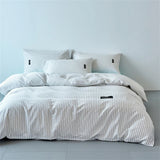 New Simple Wind 100% Cotton Stripe Single Product Quilt Cover High-quality Skin-friendly Duvet Cover Without Pillowcase