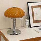 Nordic Creative Pumpkin LED Desk Lamp Bedroom Bedhead Study Middle Bauhaus Retro Luxury Designer Living Room Atmosphere Light