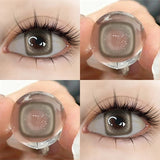 Control Colored Contact Lenses 14.2mm Enlarge Eyes Half Year Disposable Small Pupil For Daily Beauty Makeup