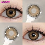 2pcs Color Contact Lenses Brown Color Lens Baby Blue Eyes Beauty Pupils Cosmetic Makeup Green Contacts Gray Lenses Yearly
